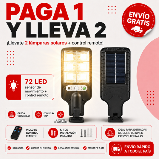 Reflector Sollar Inteligente (Compra 1 y llévate 2)